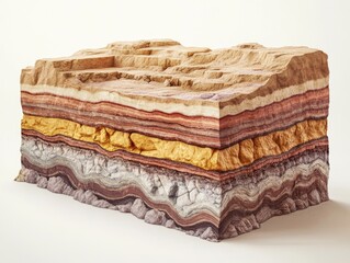 Wall Mural - Layered rock formation