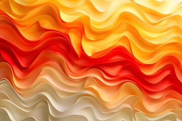 Wall Mural - Vibrant Waves of Color: A Stunning Abstract Design in Warm Tones