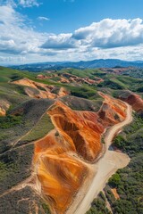 Sticker - Dirt Road Through Hills