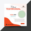 © Abul - Customer feedback testimonial social media post and banner template. Client testimonial and social media post and banner design template with multiple colours with a variety of design