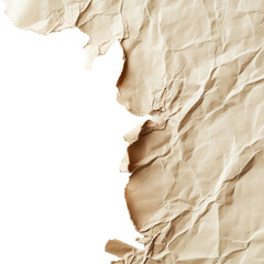 Wall Mural - crumpled paper showing recycled texture