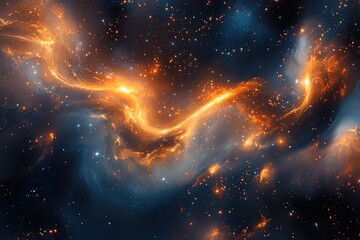 Wall Mural - galaxy with stars