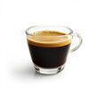 © Volodymyr - A cup of espresso with crema on top, isolated on a white background, showcasing a rich coffee option