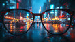 © Olga - Rainy Day Cityscape Through Stylish Glasses