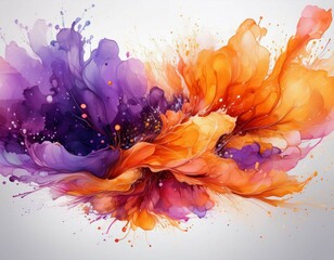 Poster - abstract watercolor background