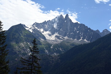 Wall Mural - Aiguille Verte und Aiguille du Dru