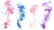 © Johnathan - Colorful Smoke Plumes on Transparent Background Generative AI