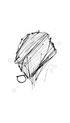 Wall Mural - sketch concept / illustration isolated with white highlights, png