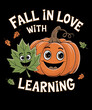 © Mr - Fall in love with learning illustration
