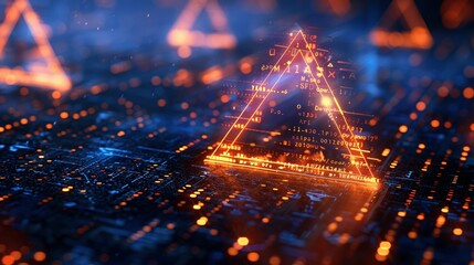 Cyber Attack Warning - Malware Security Threat Alert - System Hacked - Virus Detected - Data Protection Error