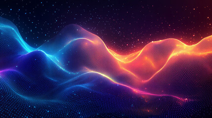 futuristic abstract image depicting digital data flows and binary code, representing technology, information processing, and advanced data systems