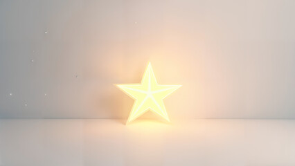 Minimalist Star Christmas Postcard