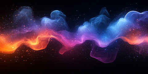 abstract, bright technology background featuring geometric patterns and glowing light effects, symbo