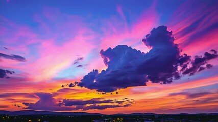Wall Mural - Colorful Sky at Dusk