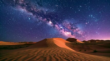 Wall Mural - starry sky in the desert