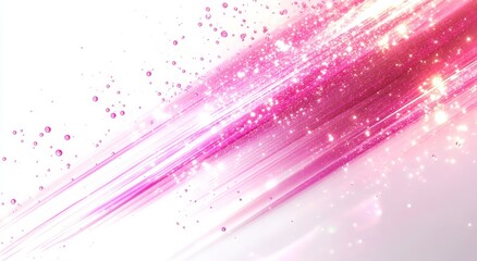 Wall Mural - abstract pink glitter lights spark background. generative ai technology.