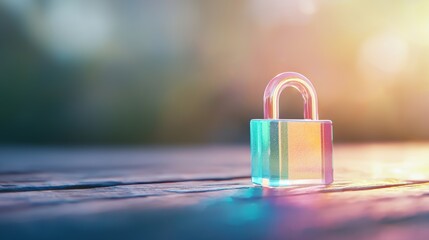 A translucent padlock encasing a stylized representation of a user digital footprint, highlighting the importance of data protection and online privacy.