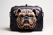 © valerii - bulldog briefcase a sturdy leather briefcase with a bulging fron