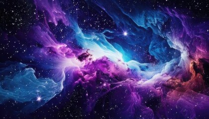 Wall Mural - galactic nebular background