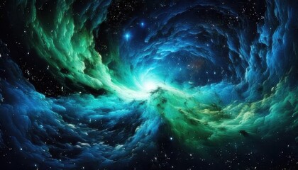 Wall Mural - background with space cosmic theme