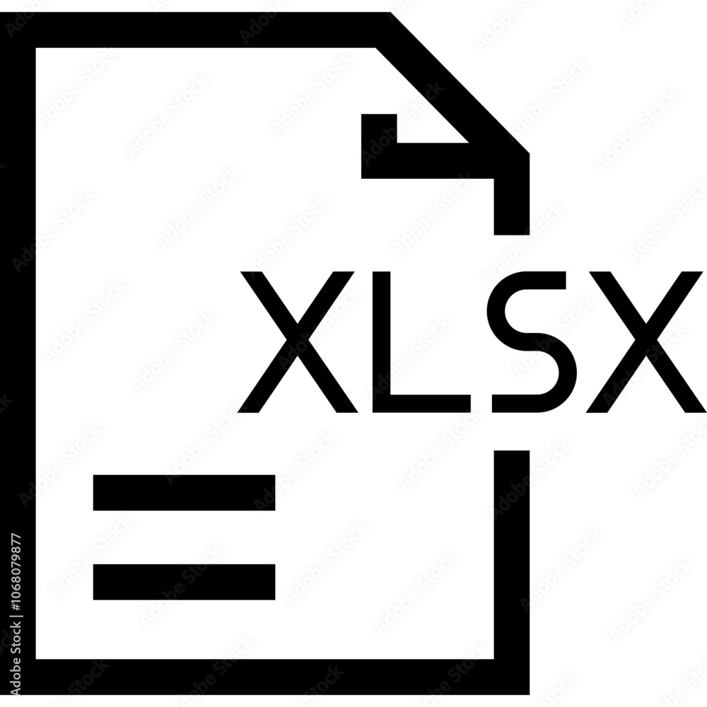 A Digital File Icon Representing an Excel Spreadsheet Format, Commonly ...
