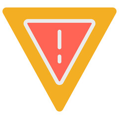 yield flat icon