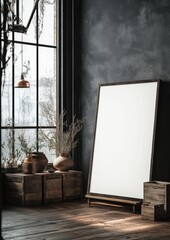 Wall Mural - Blank Canvas Interior.