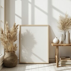 Wall Mural - Blank Frame Mockup.