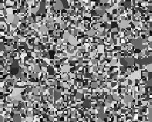 Poster - Chaotic gray colors abstract background. Chaos cover fabric swatch template.