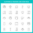 © Reggie Geografo - Clothing an Fashion Handwritten Icons for Website and Graphic Templates