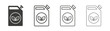 © Witty - Biofuel canister icon set vector in black and white colors