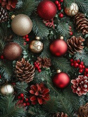 Poster - Christmas christmas backgrounds decoration.