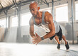 © peopleimages.com - Man, fitness or gym with clapping push ups for exercise, workout or strength training. Active, muscular or young male person with intense routine or lifting body weight for muscle gain at health club