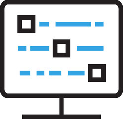 Computer and Code Icon
