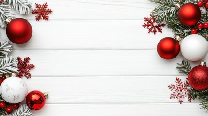 Wall Mural - create a stunning christmas wallpaper background with festive decorations