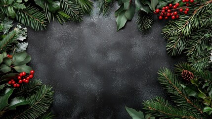 Wall Mural - create a festive christmas wallpaper with a chalkboard background