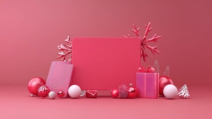 Wall Mural - create a stunning christmas wallpaper with a festive background