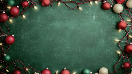 Wall Mural - create a festive christmas background wallpaper with twinkling lights