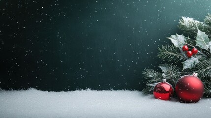 Wall Mural - create stunning christmas background wallpaper with festive elements