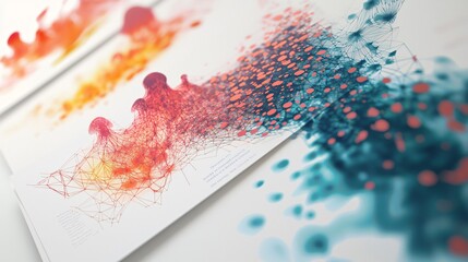 Aufkleber - Explore the artistic visualization of chronic condition research through data-driven artistry and innovative techniques