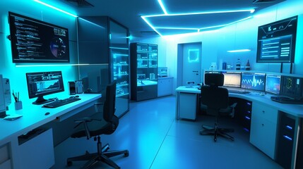 Poster - Explore innovative health risk analysis techniques in a modern laboratory with cinematic lighting and advanced technology