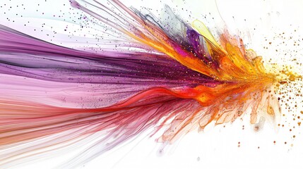 Aufkleber - Visualize health risk monitoring data with artistic flowing designs to enhance understanding and awareness