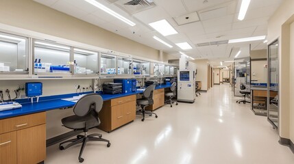 Fototapete - Explore advanced laboratory designs to enhance risk factor research in modern scientific facilities