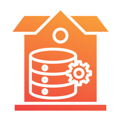 Canvas Print - Data Warehouse Icon