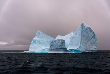 Wall Mural - Iceberg drifting off the coast of South Georgia. Antarctica.