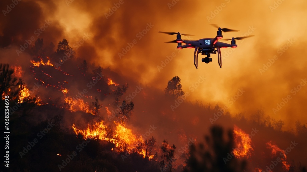 AI drones monitoring wildfire response efforts in real time during ...