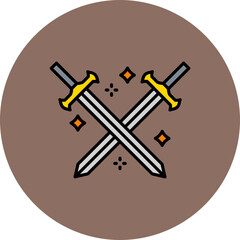 Sticker - Swords Icon