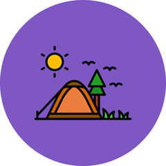 Poster - Camping Icon