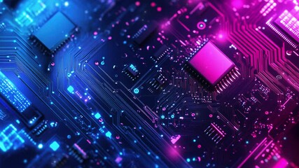 Wall Mural - futuristic technology concept. abstract circuit board background. abstract digital technology. high-
