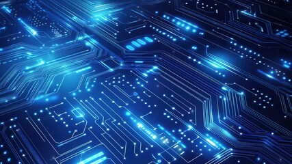 Wall Mural - futuristic technology concept. abstract circuit board background. abstract digital technology. high-